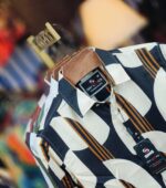 Modern Chinese Cherry Printed Shirt – Full Sleeve Men’s Fashion