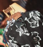 Premium Chinese Cherry Fabric Print Shirt- - Image 3