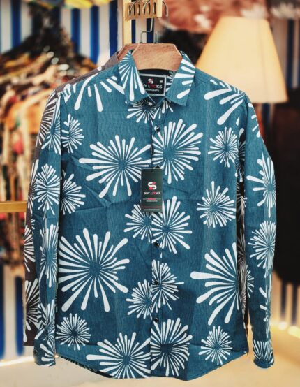 China Pure Cotton Trendy Full Sleeve Shirts