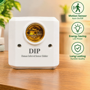 DIP PIR Motion Sensor Light Holder with Delay & Light Adjustment (1 Year Warranty)