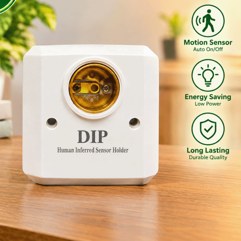 DIP PIR Motion Sensor Light Holder with Delay & Light Adjustment (1 Year Warranty)