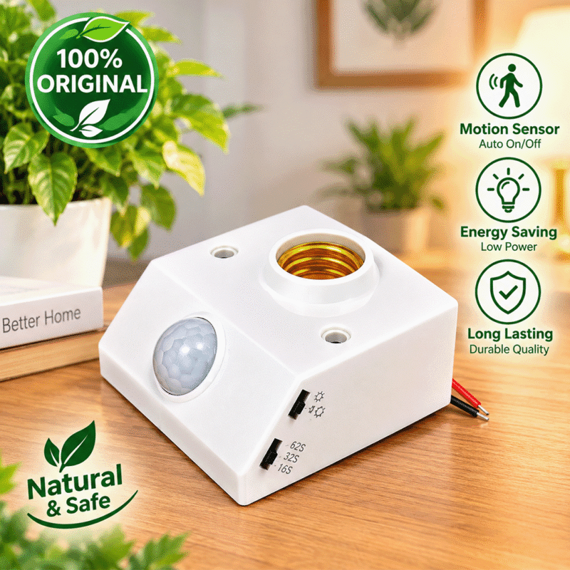 Automatic PIR Motion Sensor Switch Light Holder - AC85-265V Energy Saving Holder