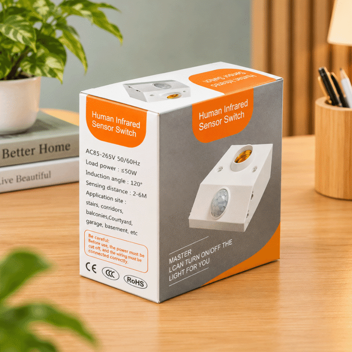 Automatic PIR Motion Sensor Switch Light Holder - AC85-265V Energy Saving Holder